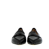 Black toe moccasin in very soft leather