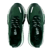 Dark green camouflage sneaker with fur