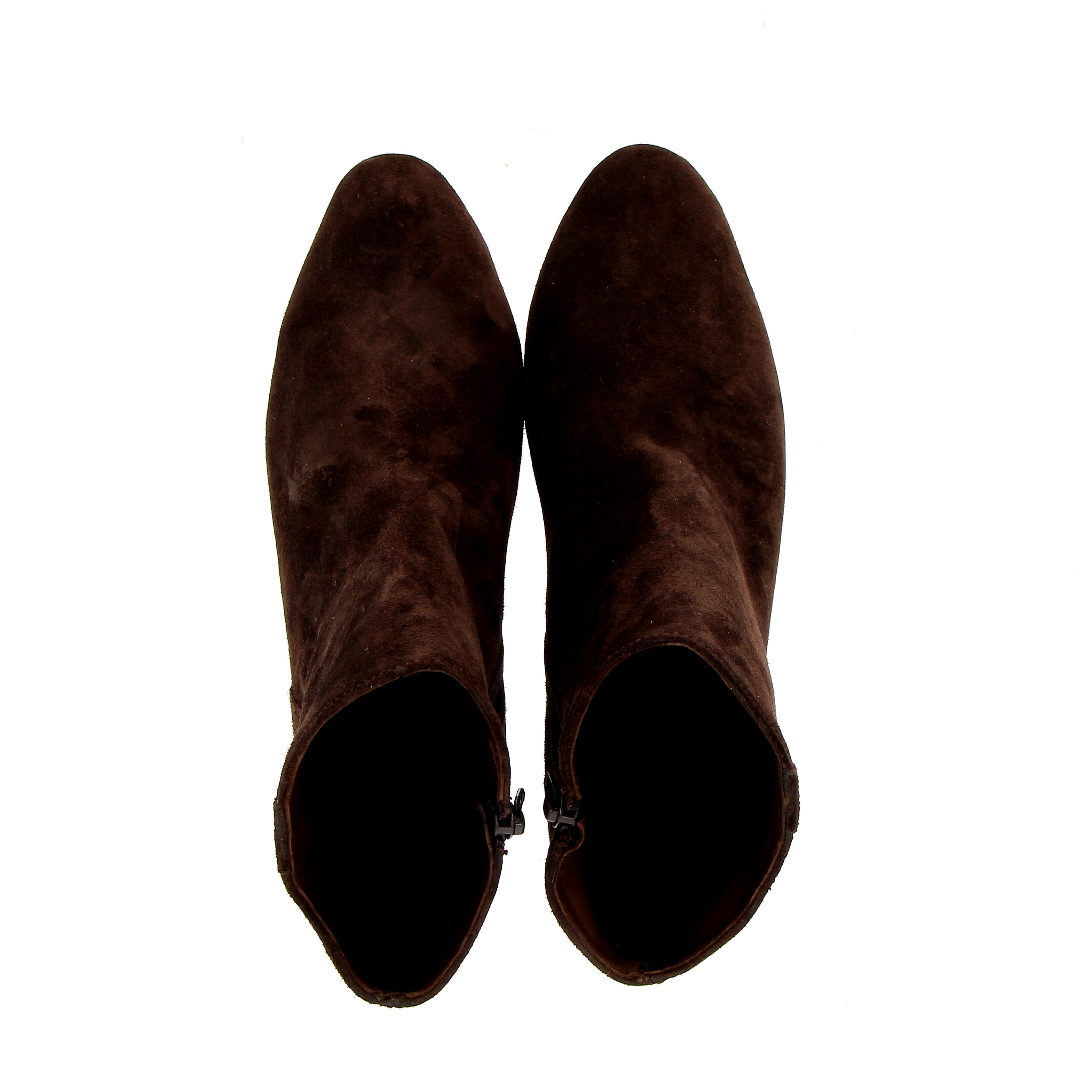 Dark brown suede ankle boot espresso