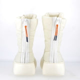 White quilted boot
