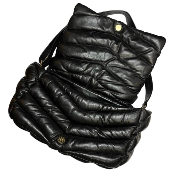 Bag in soft black nappa