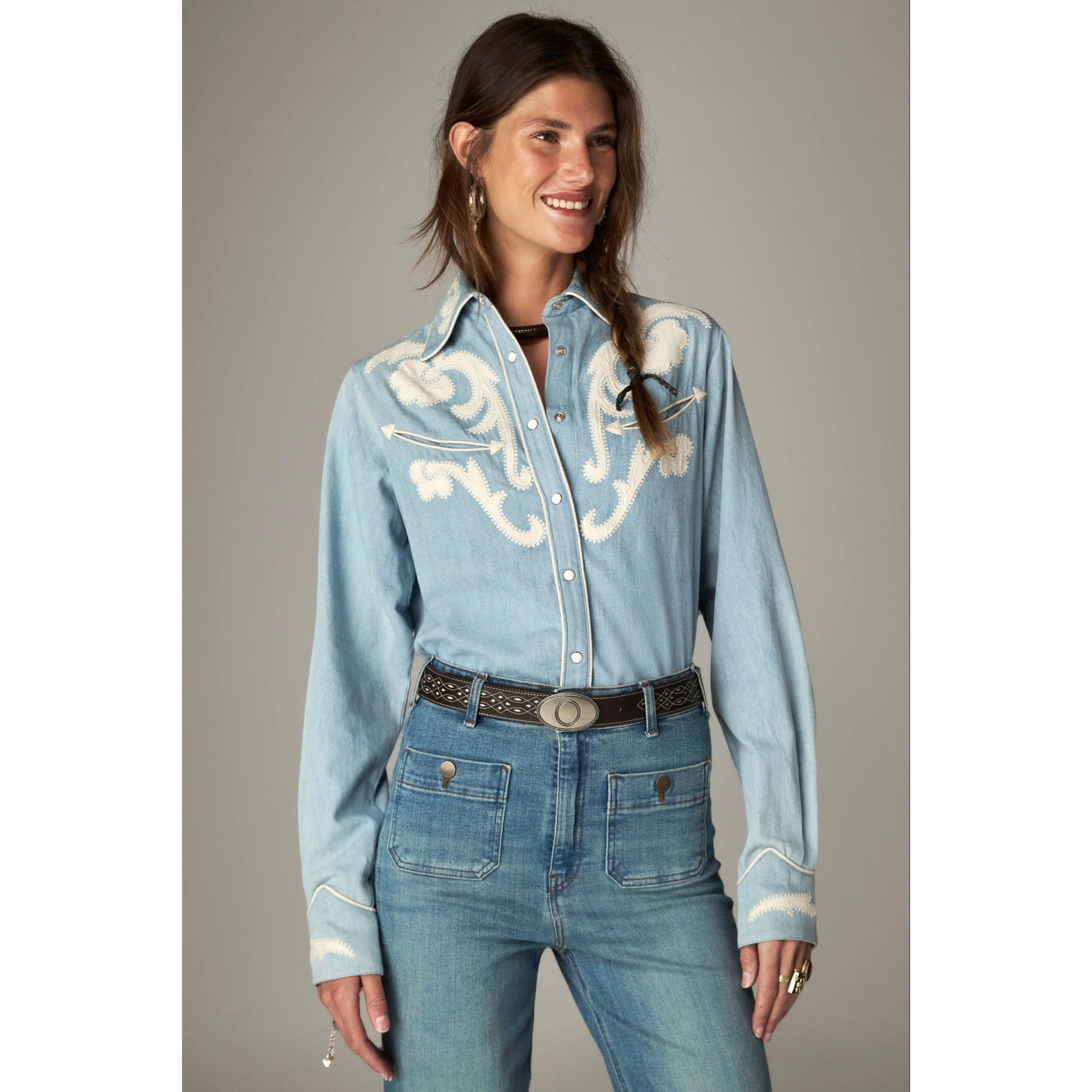 Frankie Shirt Blue Mustang