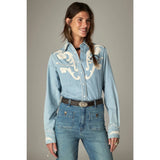Frankie Shirt Blue Mustang