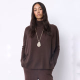 Maglione in cashmere margareth coffee