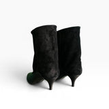 Stivaletto con gambale a tubo nero