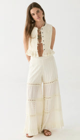 Rumba lace mambo pant caribbean shell