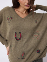 Beige cashmere sweater