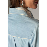 Frankie Shirt Blue Mustang