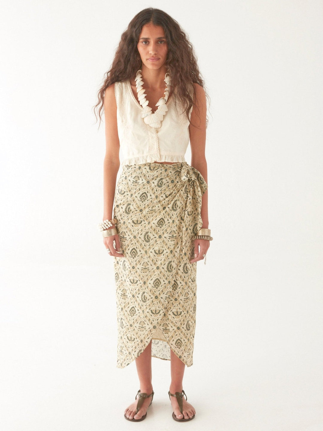 Tina blouse in Cachemira Moutarde