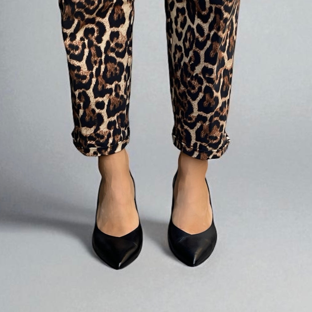 Decolleté tacco 60 nappa nera