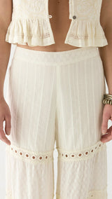 Rumba lace mambo pant caribbean shell