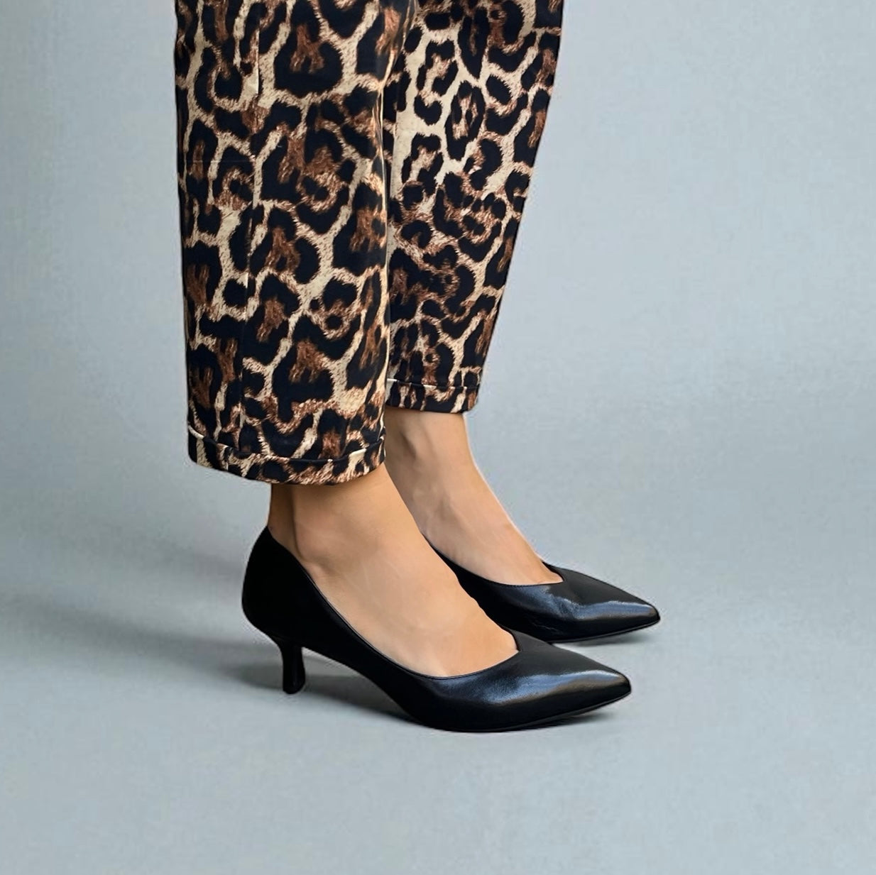 Decolleté tacco 60 nappa nera