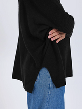 Maglione in cashmere nero