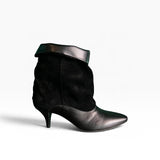 Stivaletto con gambale a tubo nero