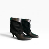 Stivaletto con gambale a tubo nero