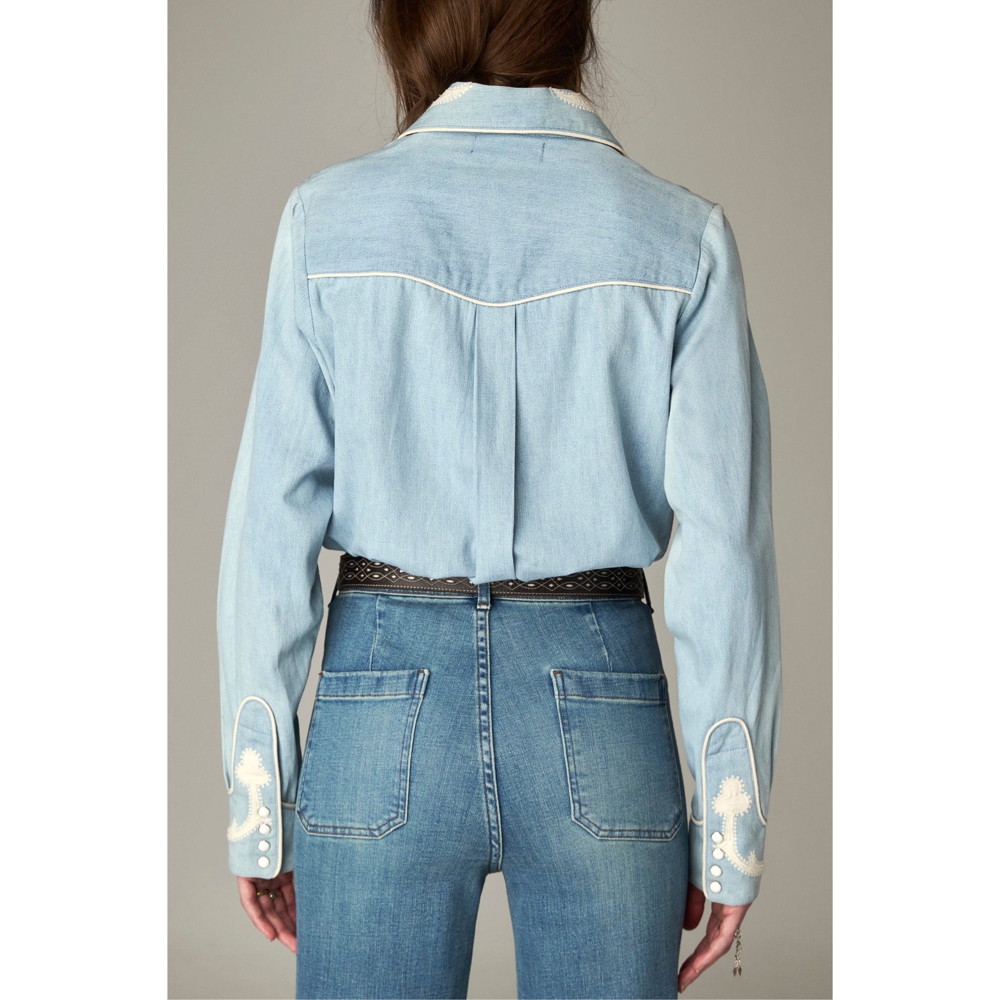 Frankie Shirt Blue Mustang