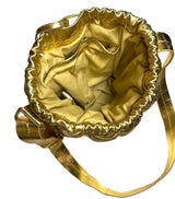Bucket bag in soft gold nappa