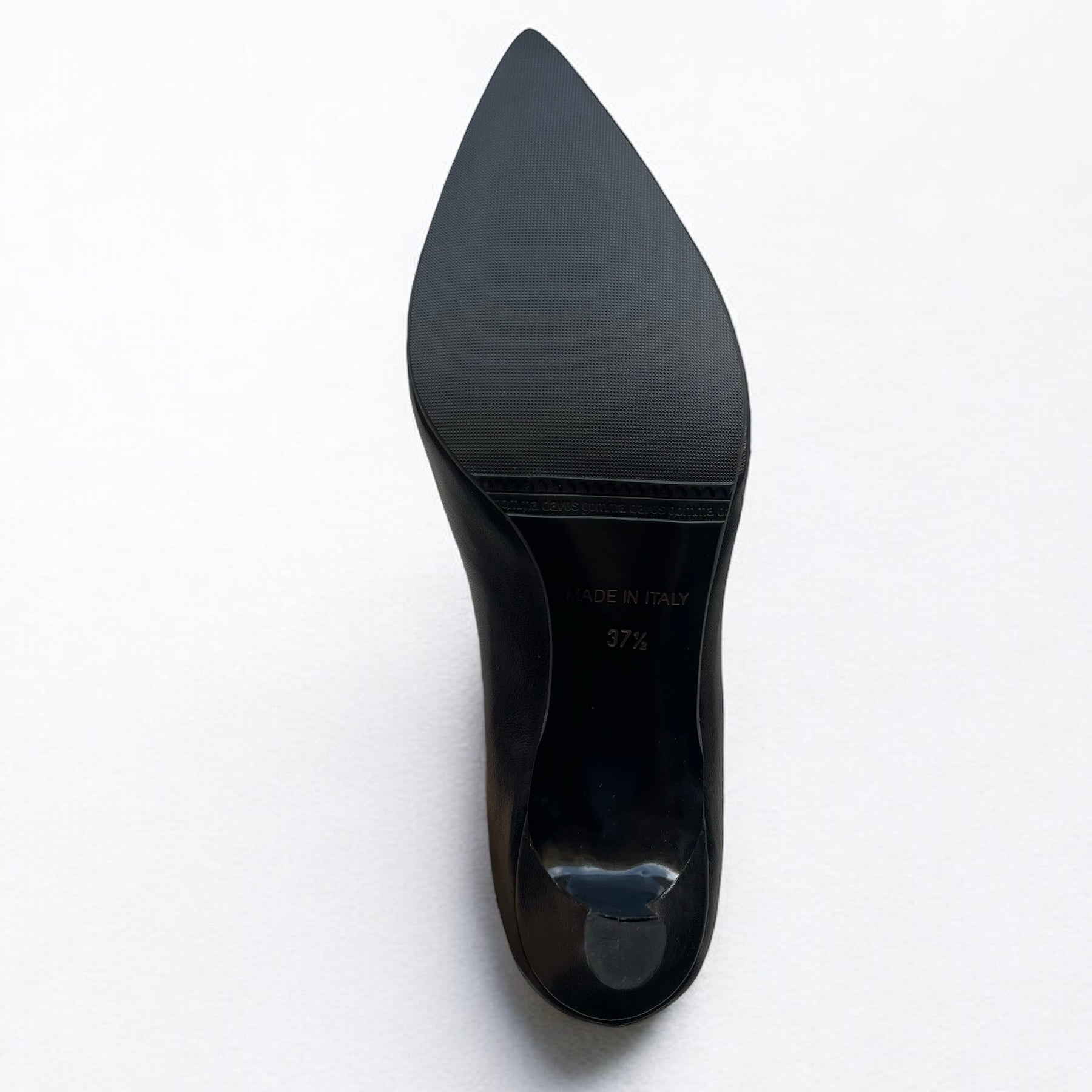 Decolleté tacco 60 nappa nera