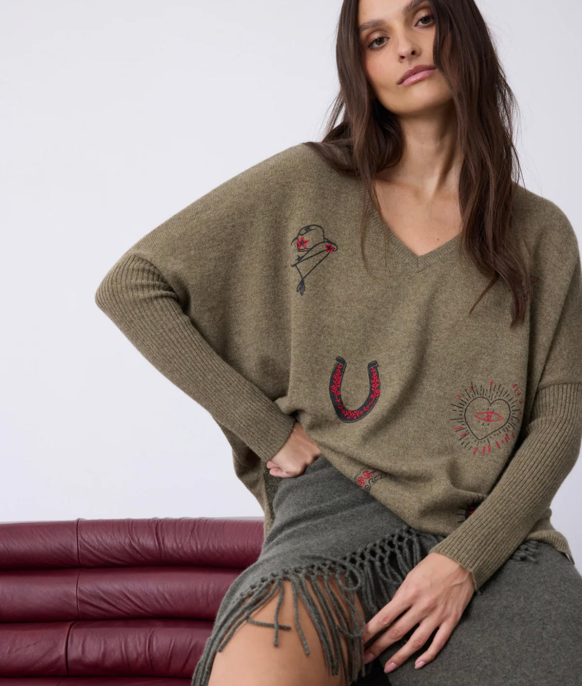 Beige cashmere sweater