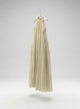 Abito lungo avorio lime