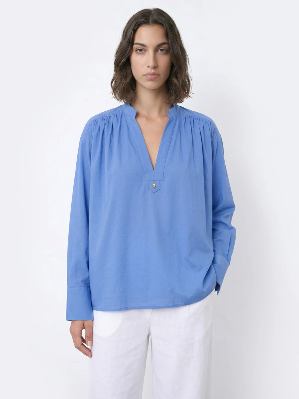 Alexine cotton blouse Azzurro