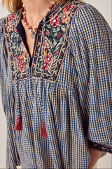 April Blouse Bleu Picnic