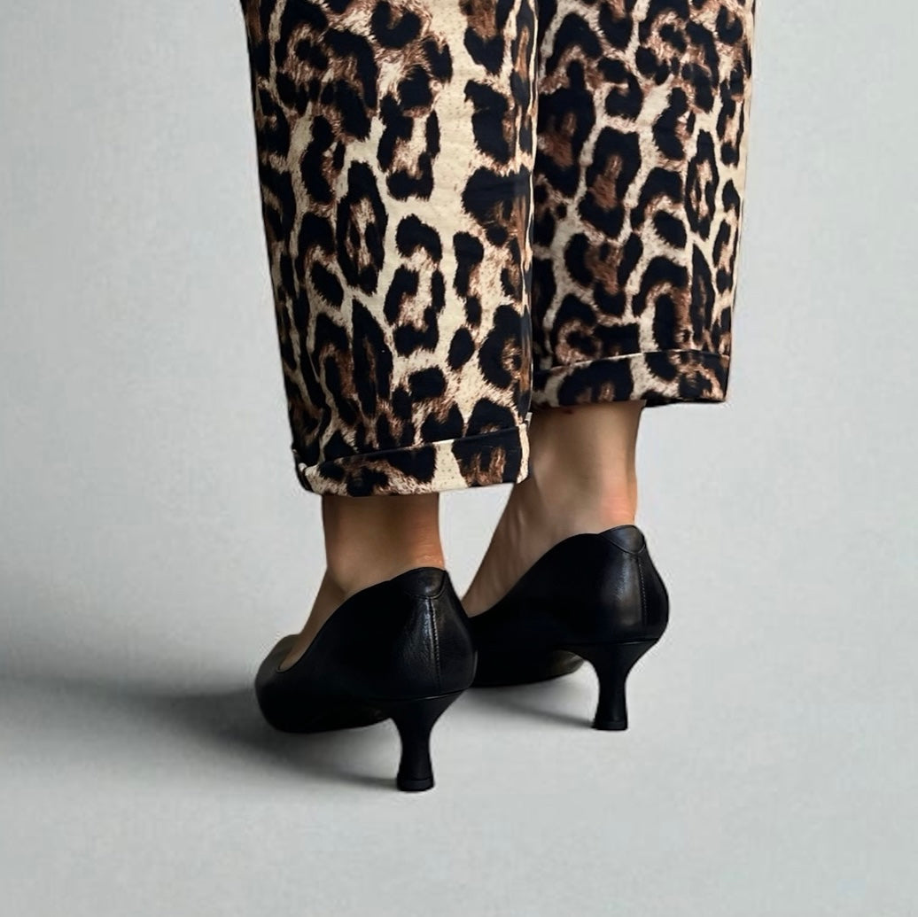Decolleté tacco 60 nappa nera