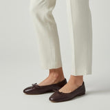 ballerina in nappa da guanto supersoft bordeaux