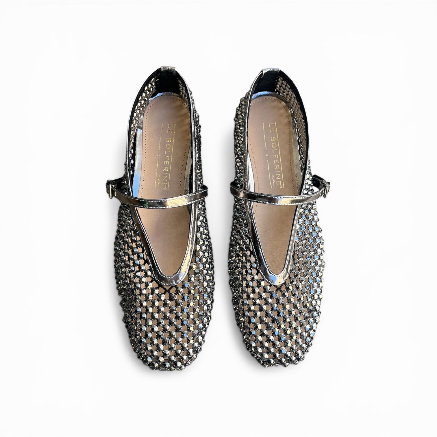 Ballerina in rete con strass