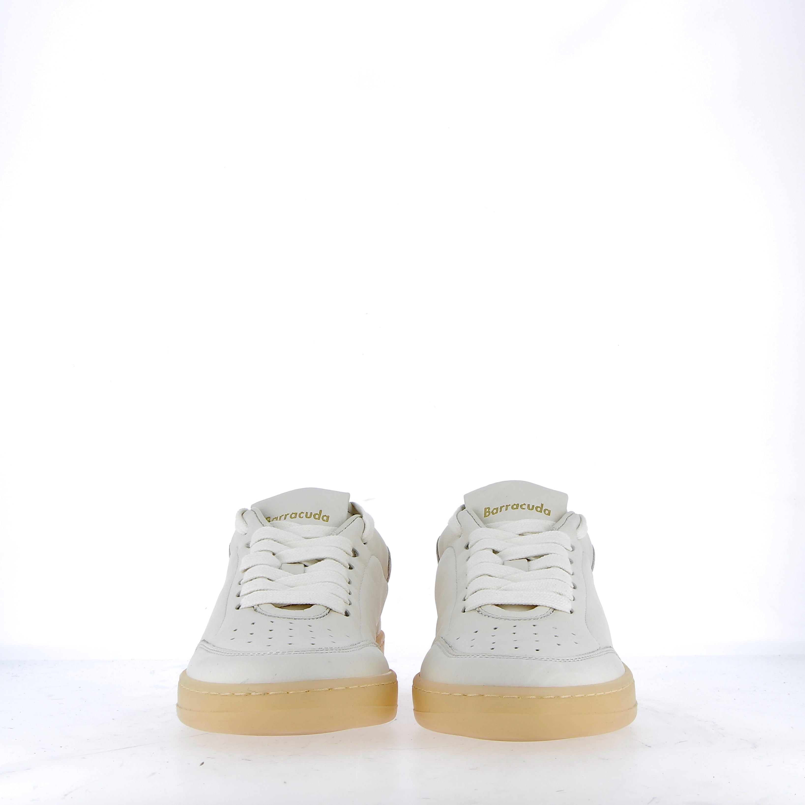 Sneaker in soft white leather