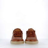 Sneaker in soft tan leather