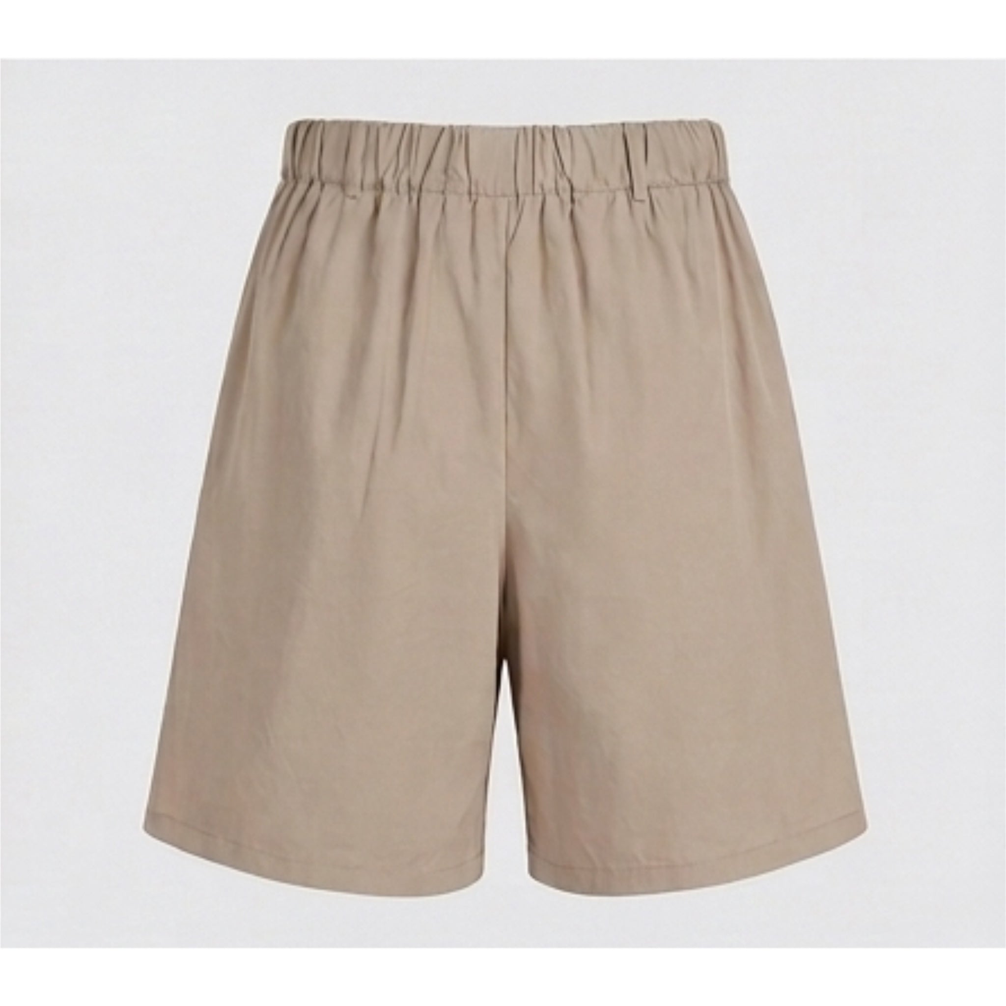 Tailored beige Bermuda shorts