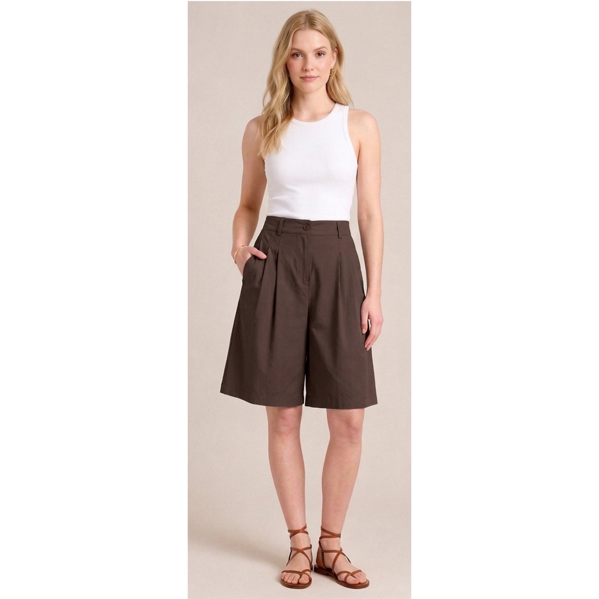 Tailored Coffee Bermudas