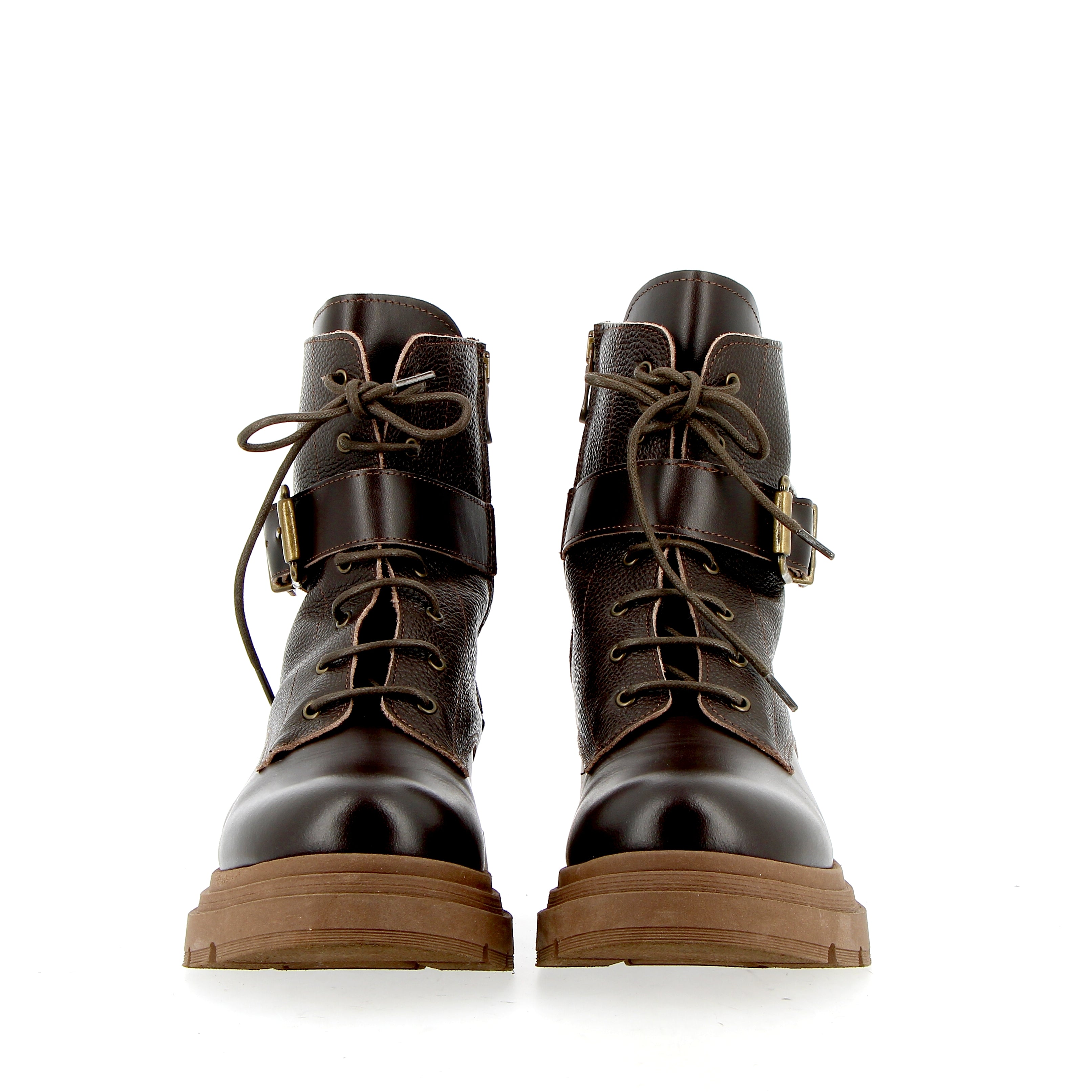 Amphibian with dark brown leather strap