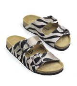 Amalia Sandalo basso con cintuirini zebra