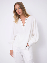 Cali Cotton Blouse Bianco