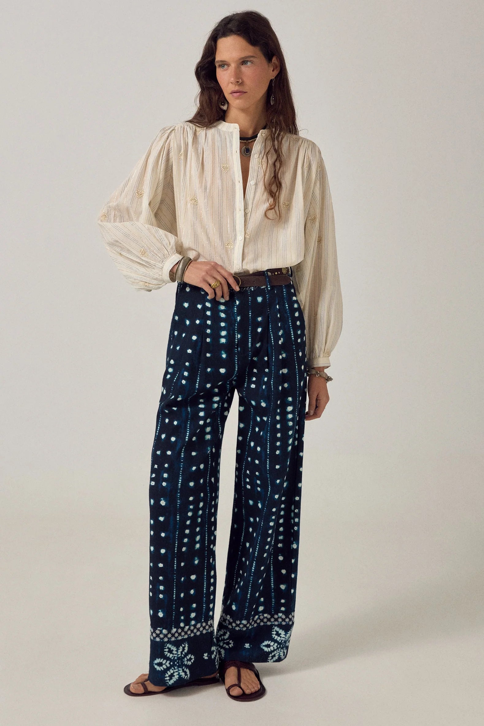 Caroline Blouse Starry White