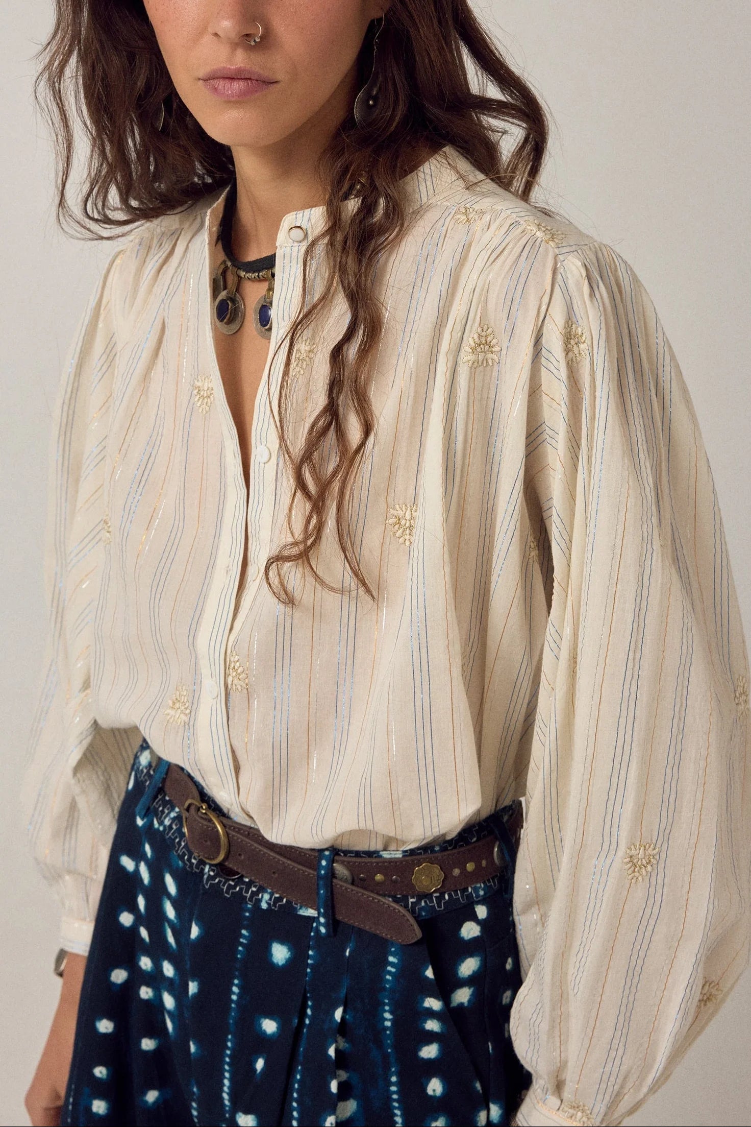 Caroline Blouse Starry White