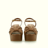 Moka leather platform sandal