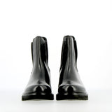 Black Chelsea Boot with Wool Elastics