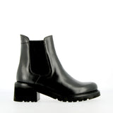 Black Chelsea Boot with Wool Elastics