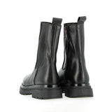 Black calfskin Chelsea boot with elastic and zip