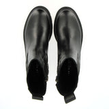 Black calfskin Chelsea boot with elastic and zip