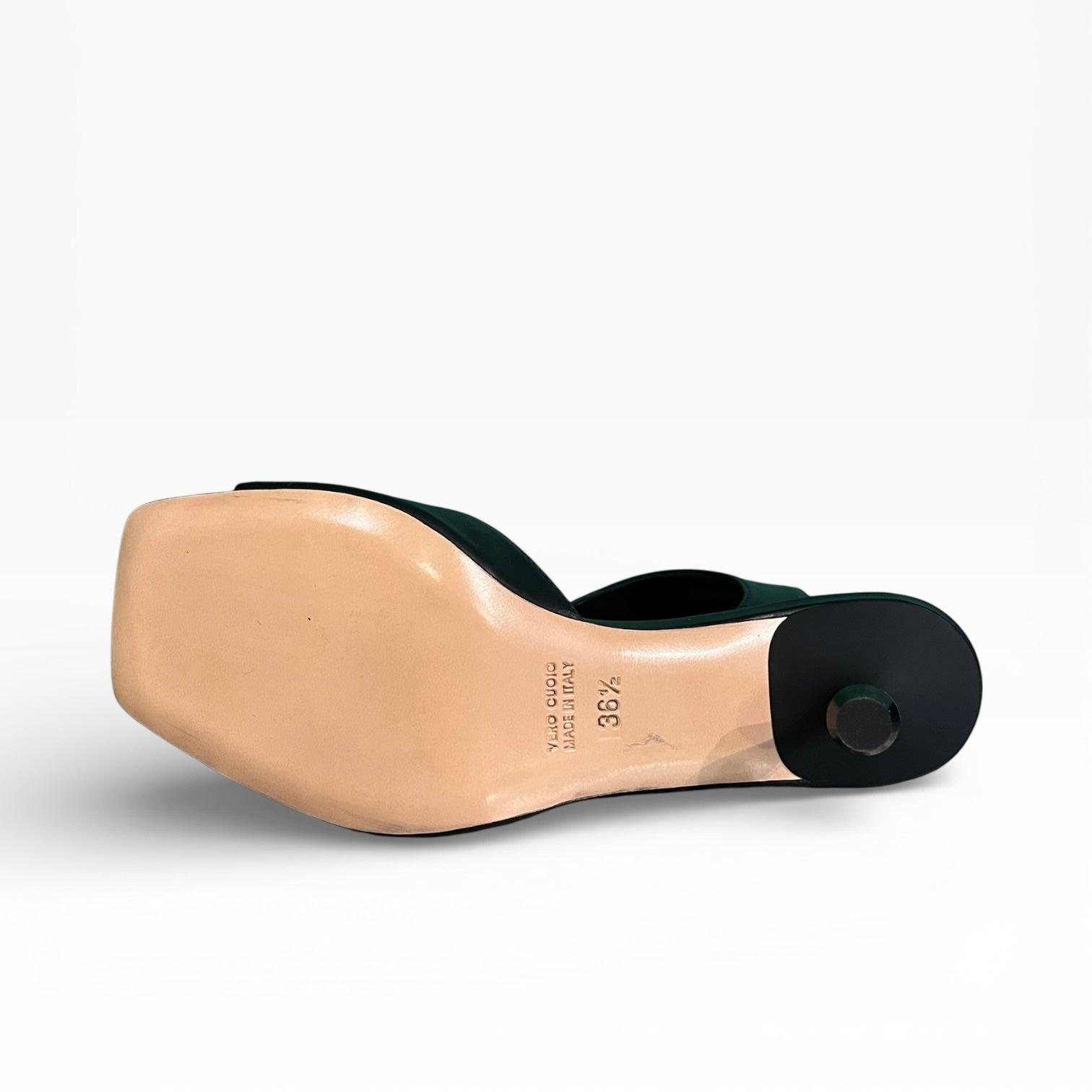 Ciabattina nera con tacco