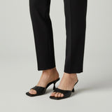Ciabattina nera con tacco