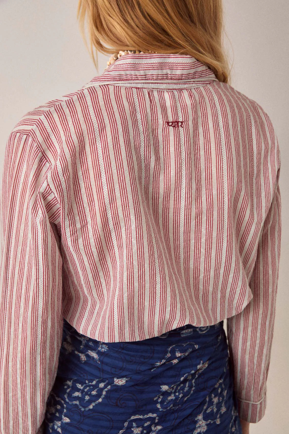 Dada shirt wine stripes