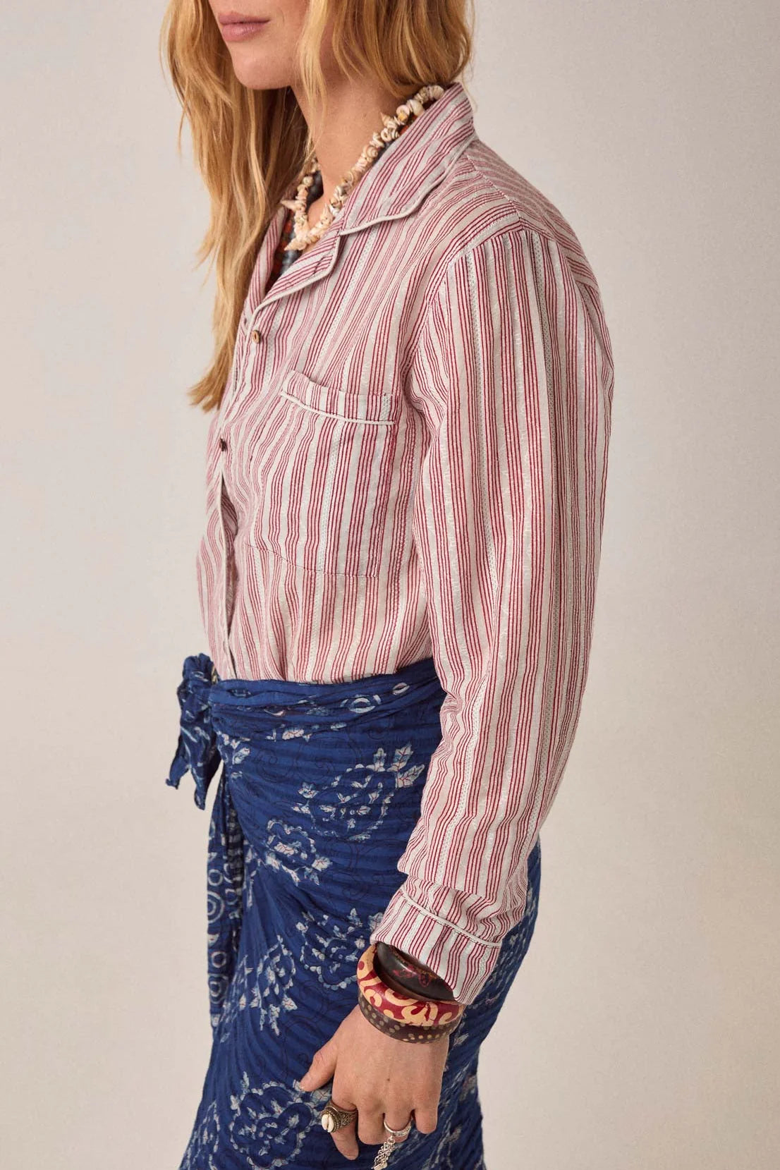 Dada shirt wine stripes