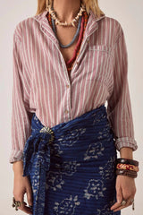 Dada shirt wine stripes