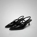 Slingback in verlux nero