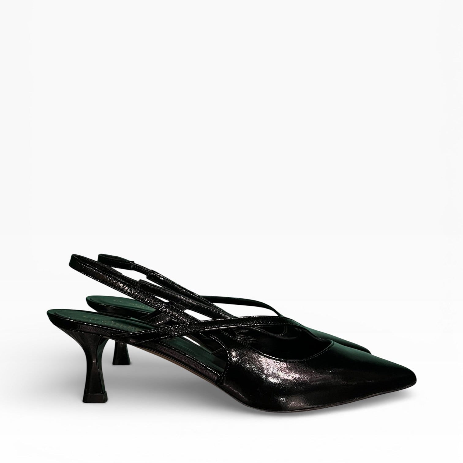 Slingback in verlux nero